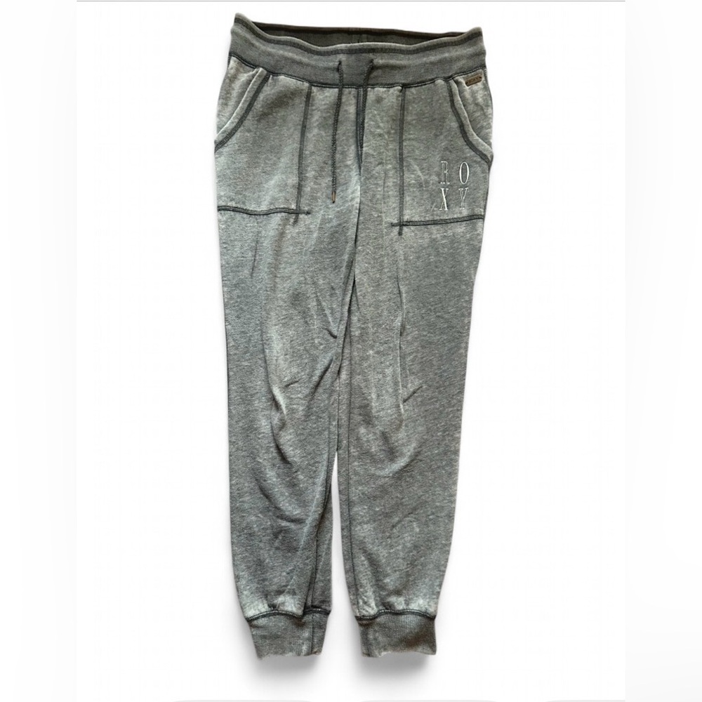 Roxy Women’s Gray Heathered Jogger Sweatpants